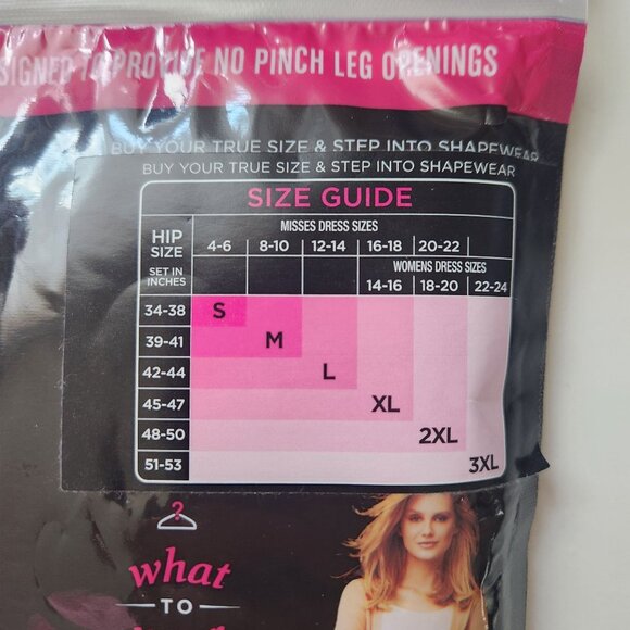 Maidenform Flexees Cool Comfort Boyshort Shapewear 3XL No Pinch Waistband BLACK - Picture 6 of 7